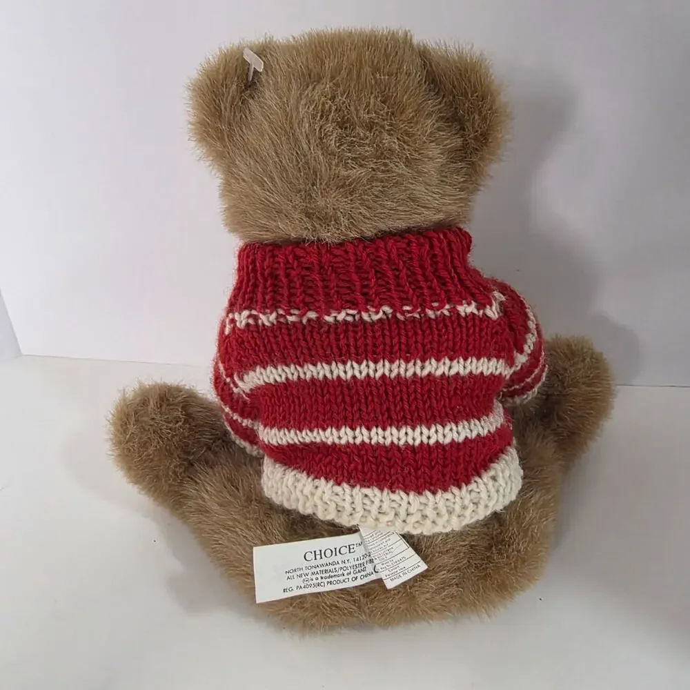 Vintage 1994 Ganz Choice Moe Jointed Teddy Bear 8in USA Sweater